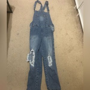 Denim Overalls | Never Worn | Size: M | Celebrity Pink